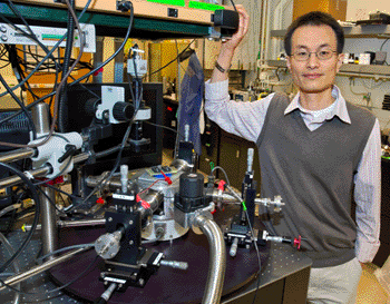 Image: Berkeley Lab chemist Peidong Yang, a leading authority on semiconductor nanowires (Photo courtesy of Roy Kaltschmidt, Berkely Lab Public Affairs).